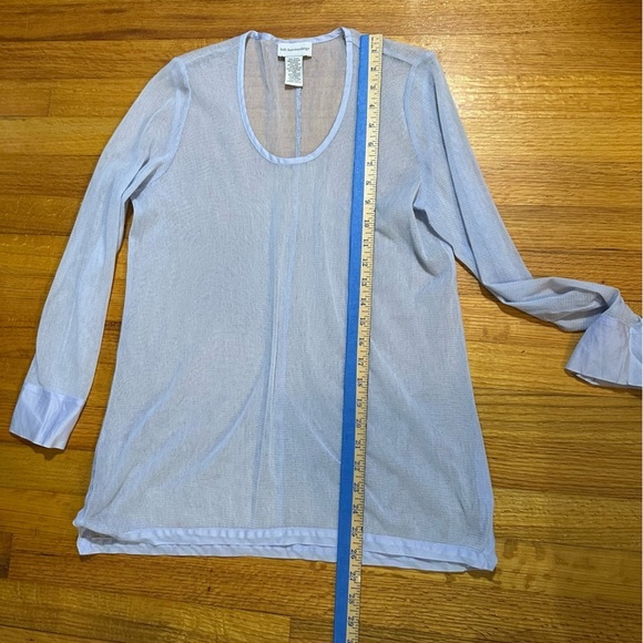 Soft Surroundings Top lavender Sz XS Women Ruffle on Bottom Pullover (E)5 - Picture 13 of 14